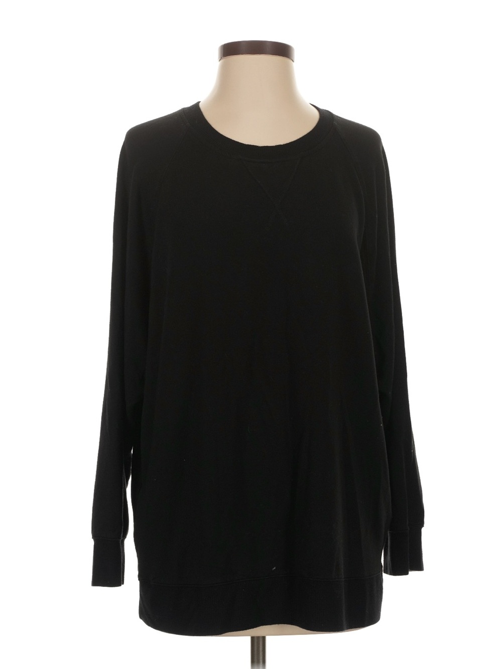 Soma Black Long Sleeve Crewneck Sweater